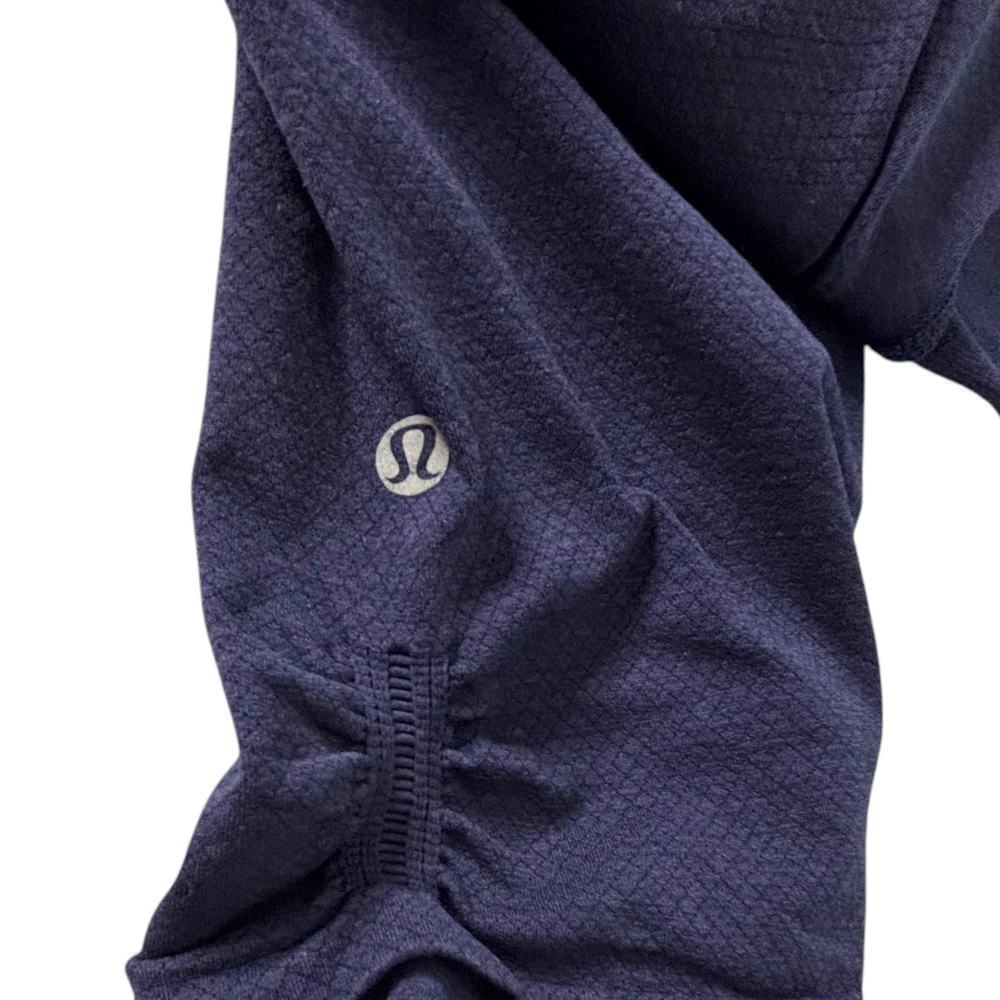 Lululemon In The Flow Crop II Deep Navy Blue Size 6 - Picture 3 of 6